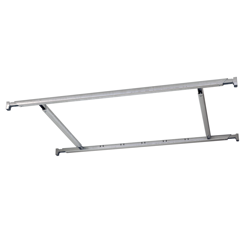 Renfort de plan de travail FORZA-Kit composé de 2 Longerons, 2 Traverses et 4 supports- Pour meuble de 1200mm-Finition acier zingué