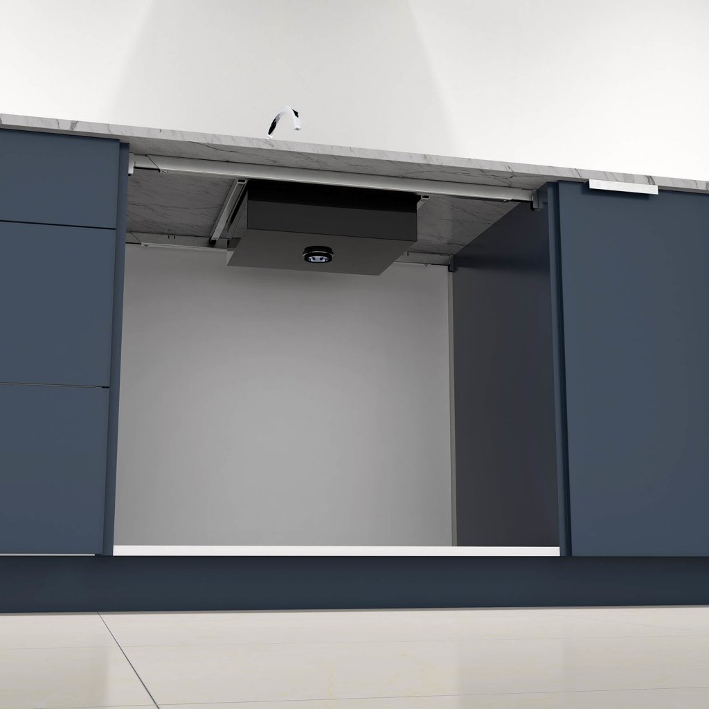 Renfort de plan de travail FORZA+ -Kit composé de 2 Longerons, 2 Traverses et 4 supports- Pour meuble de 900mm-Finition acier zingué