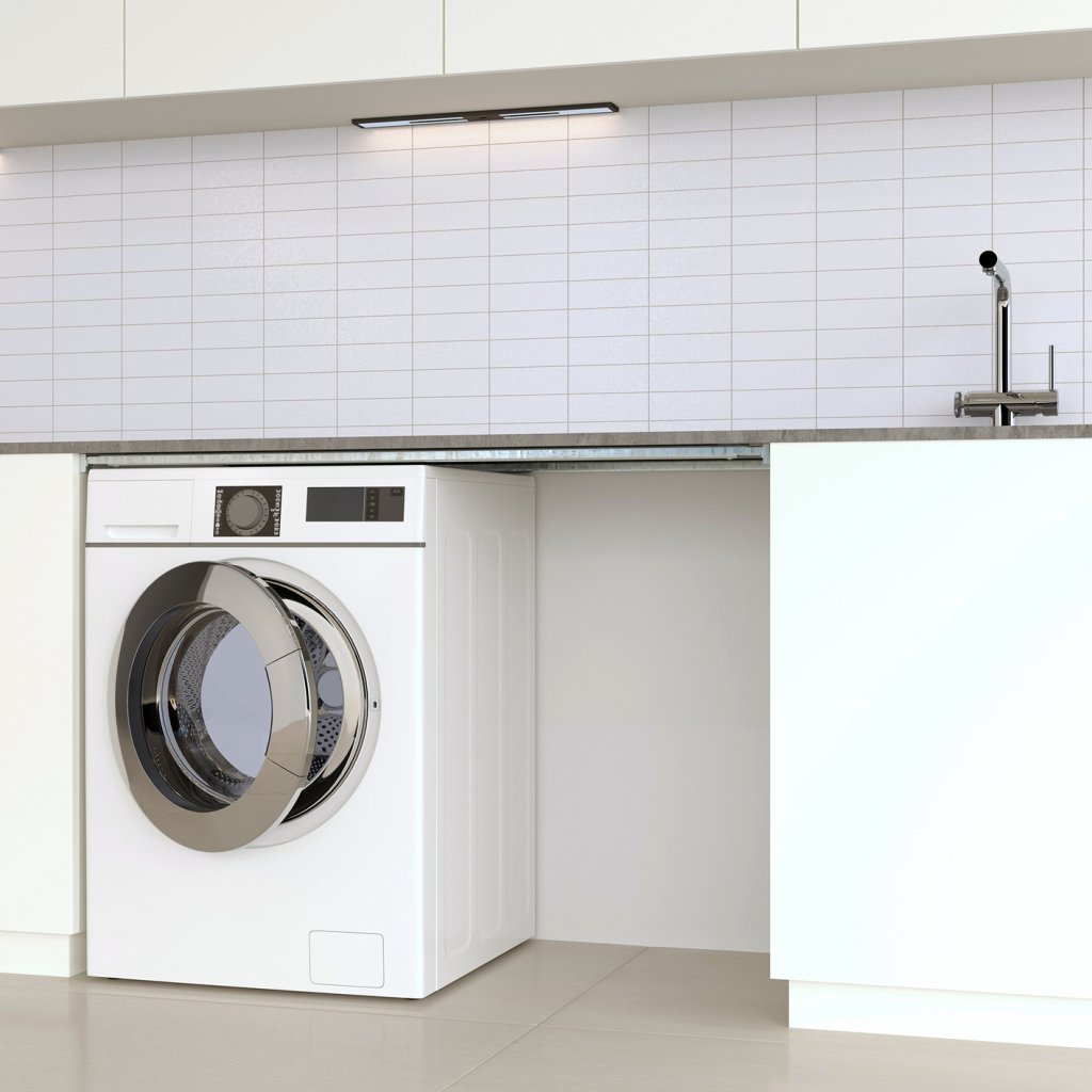 Renfort de plan de travail FORZA-Kit composé de 2 Longerons, 4 supports - Pour meuble de 900mm-Finition acier zingué