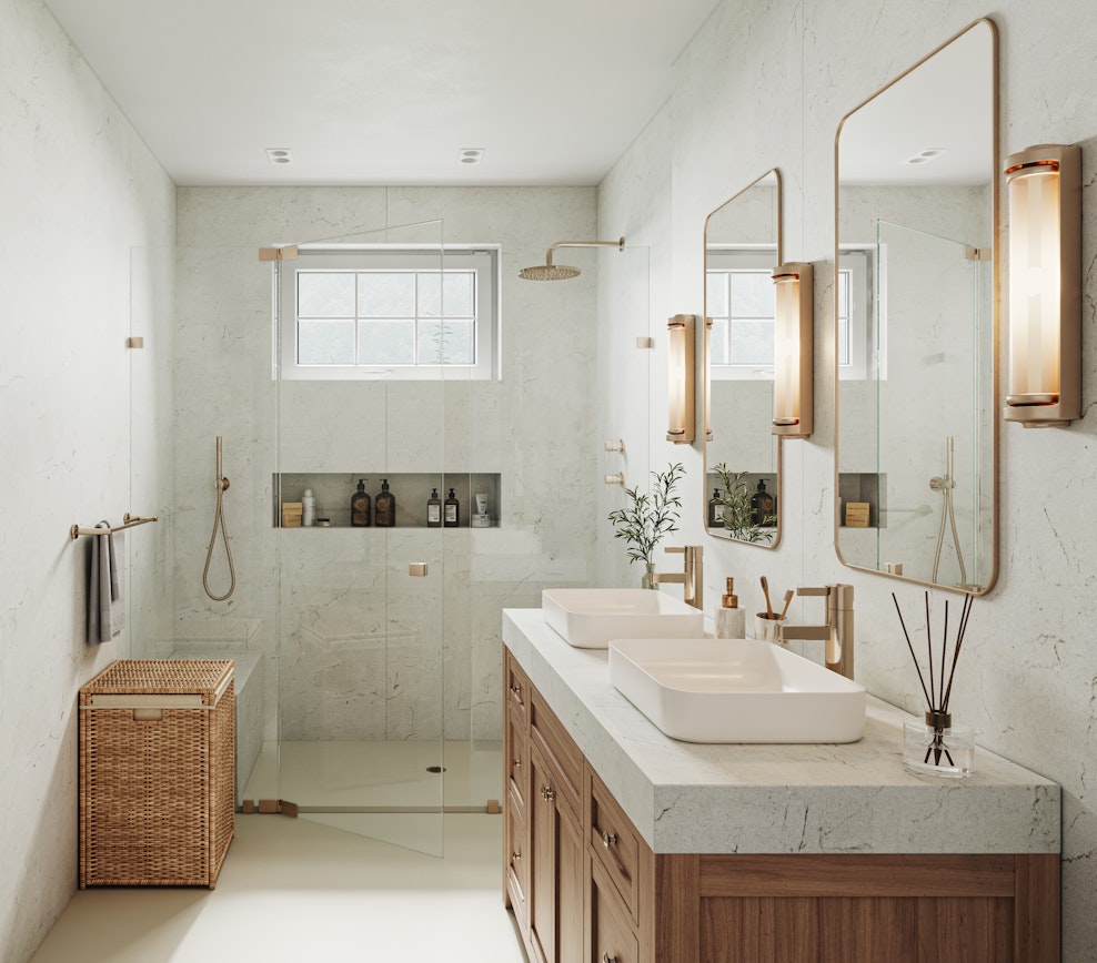 Revêtement de sol et mural en Dekton Laguna (en m²)