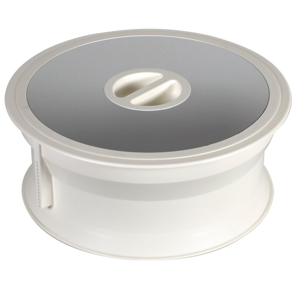Vide-déchets MSA B4011 blanc et inox Ø 295 mm