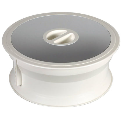 Vide-déchets MSA B4011 blanc et inox Ø 295 mm