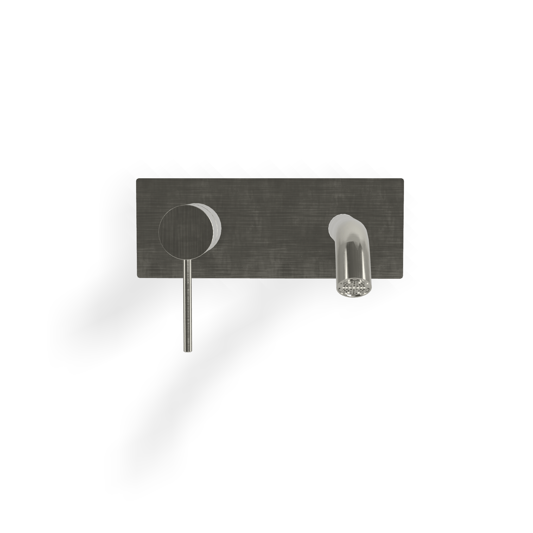 Mitigeur mural avec platine P 15,8 cm (collection 40 mm)