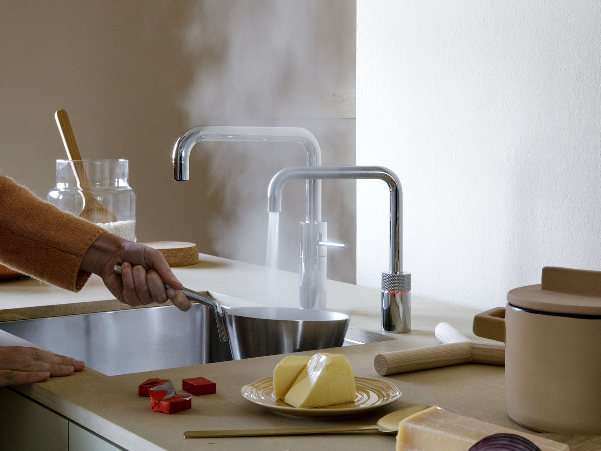 Quooker Nordic Square Twintaps Chrome – détail