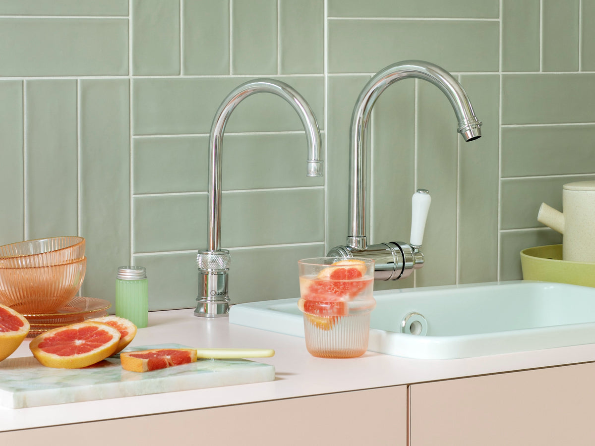 Robinet Quooker Classic Nordic Round Chrome – robinet eau bouillante 100 °C