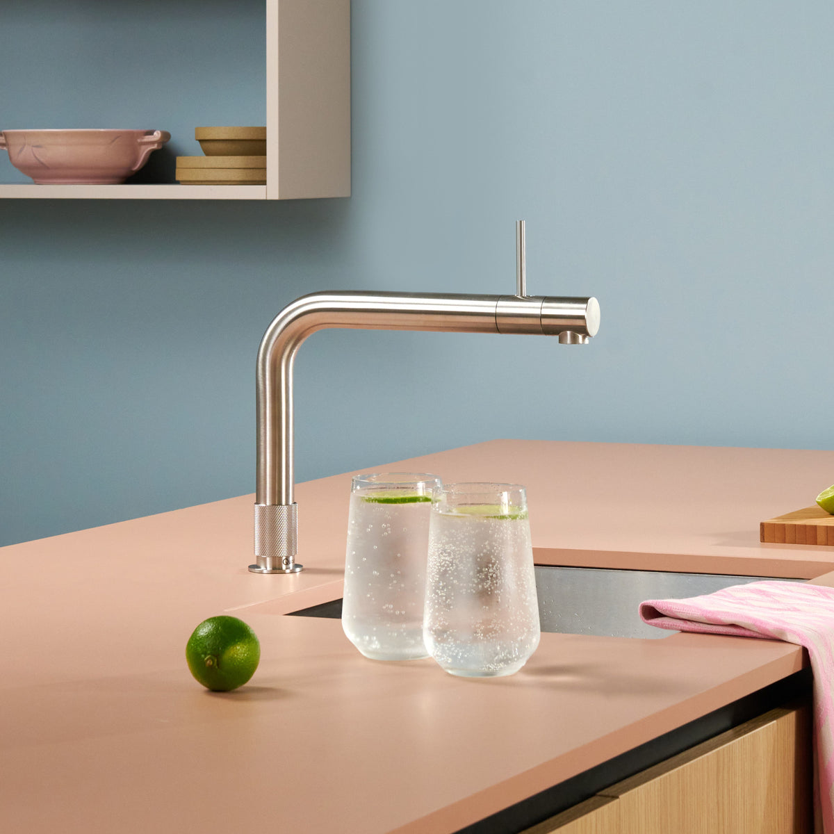 Mitigeur Quooker Front Acier inoxydable – robinet eau bouillante 100 °C