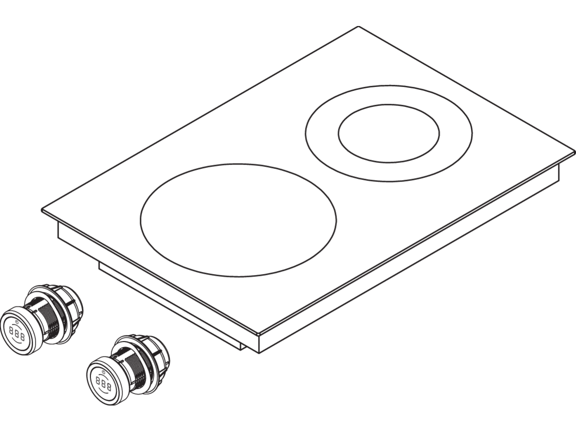 Schéma isométrique de la table Hyper BORA Professional 3.0 PKCH3AB