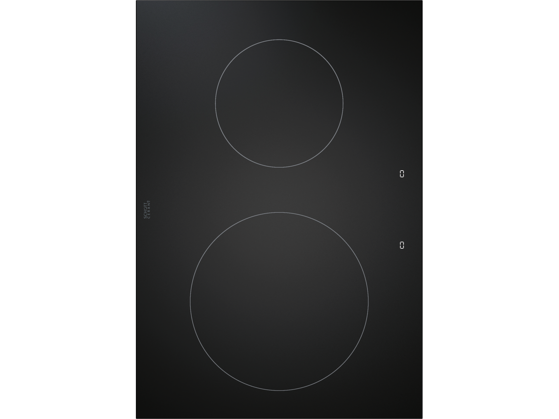 Table à induction BORA Professional 3.0 PKI3AB vue de dessus, vitrocéramique noire
