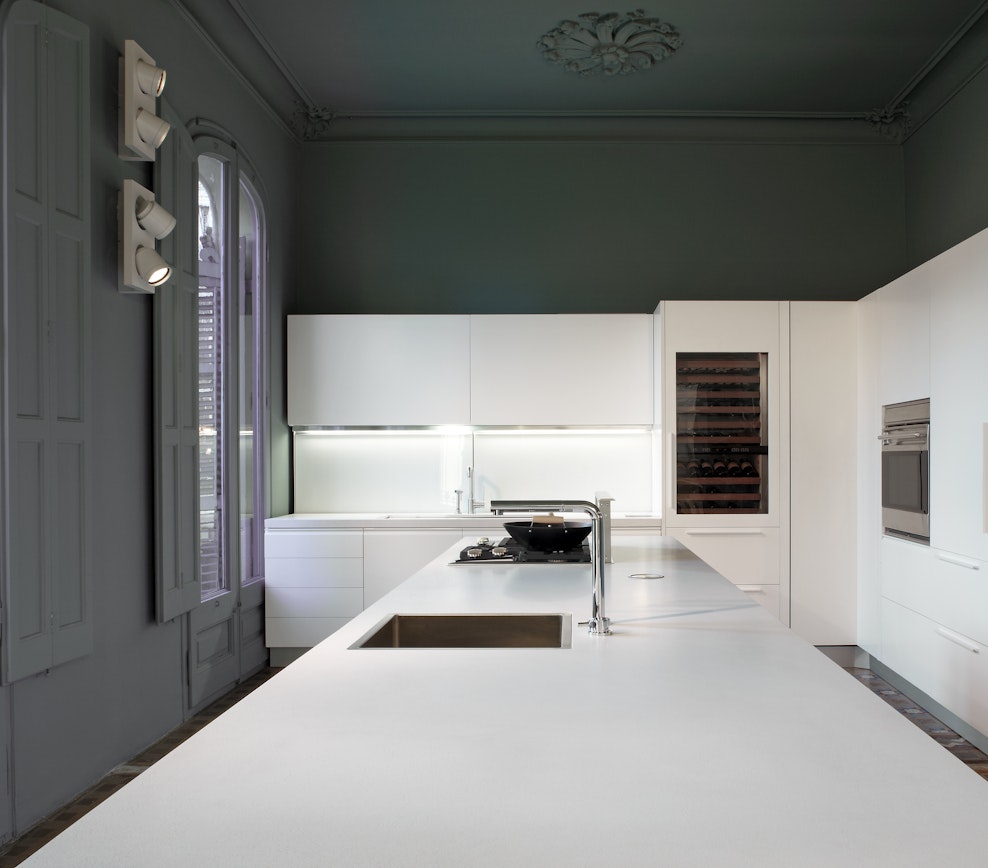 Revêtement de sol et mural en Silestone Blanco Zeus (en m²)