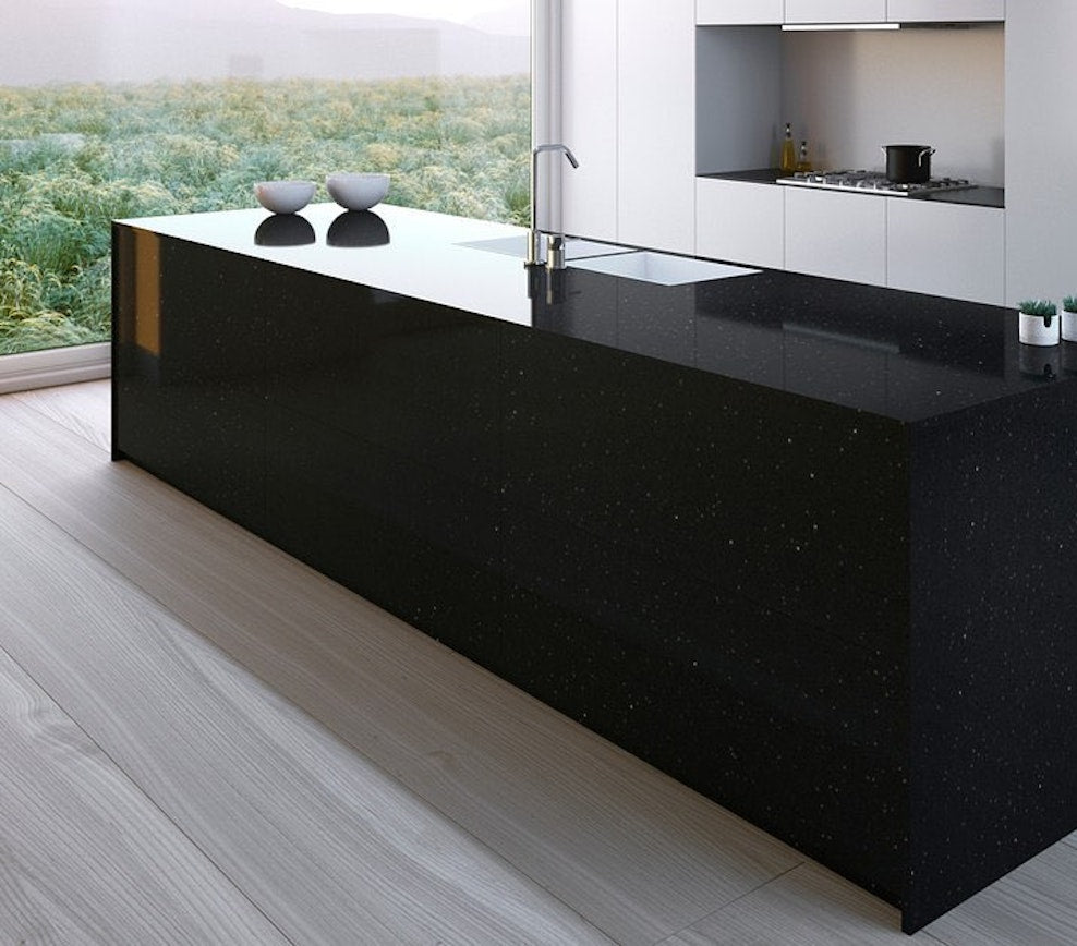 Revêtement de sol et mural en Silestone Stellar Night (en m²)