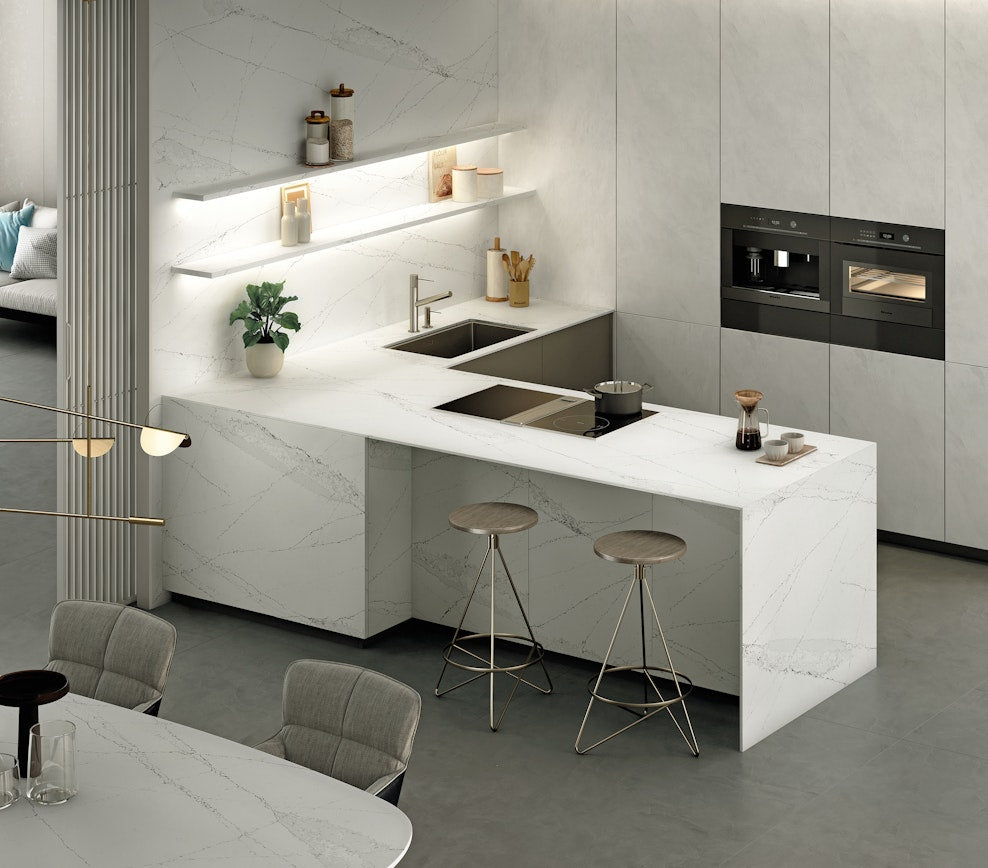 Revêtement de sol et mural en Silestone Ethereal Haze (en m²)