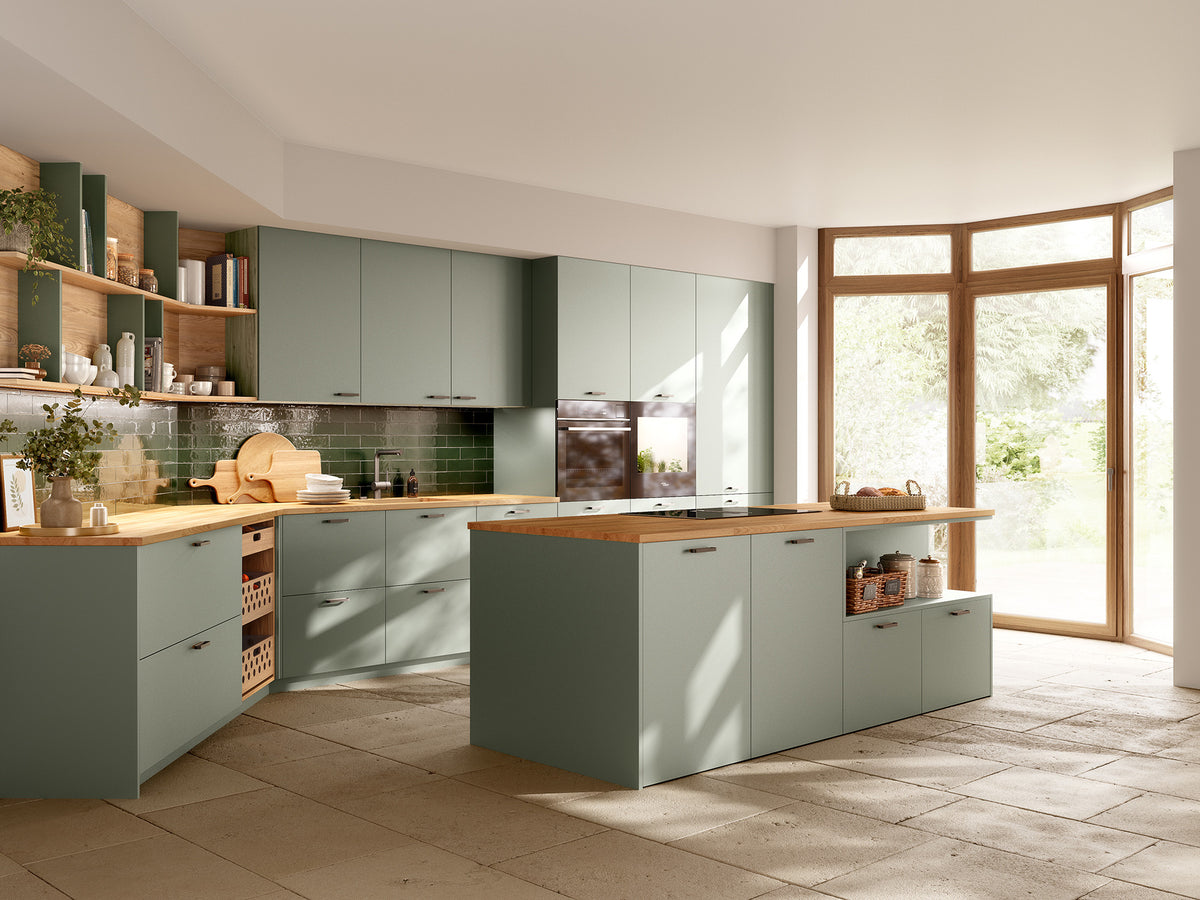 Cuisine RESSOURCE Charles Rema décor lichen et frêne des Vosges