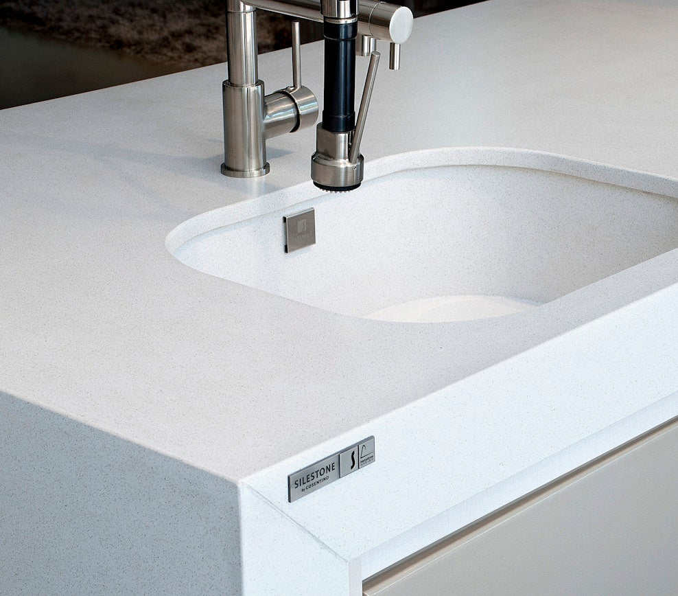 Revêtement de sol et mural en Silestone White Storm 14 (en m²)