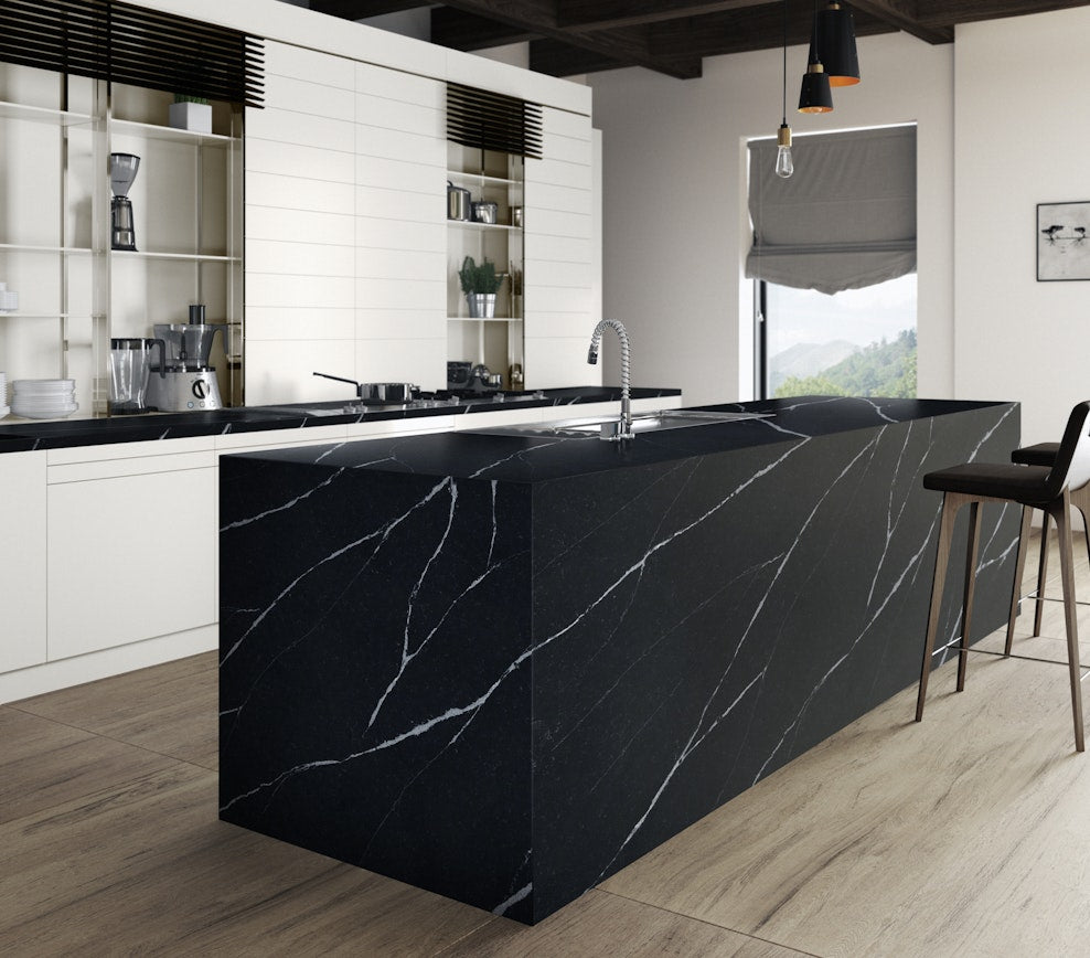 Revêtement de sol et mural en Silestone Et Marquina (en m²)