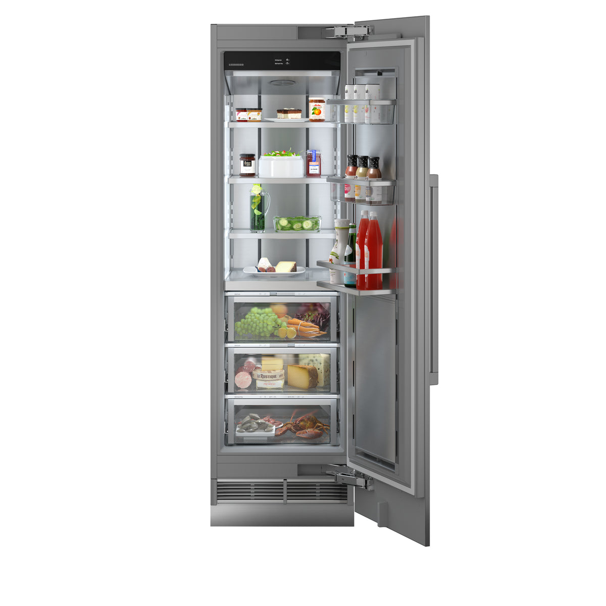 Réfrigérateur Liebherr Monolith ERBdi 9670 ouvert, garni