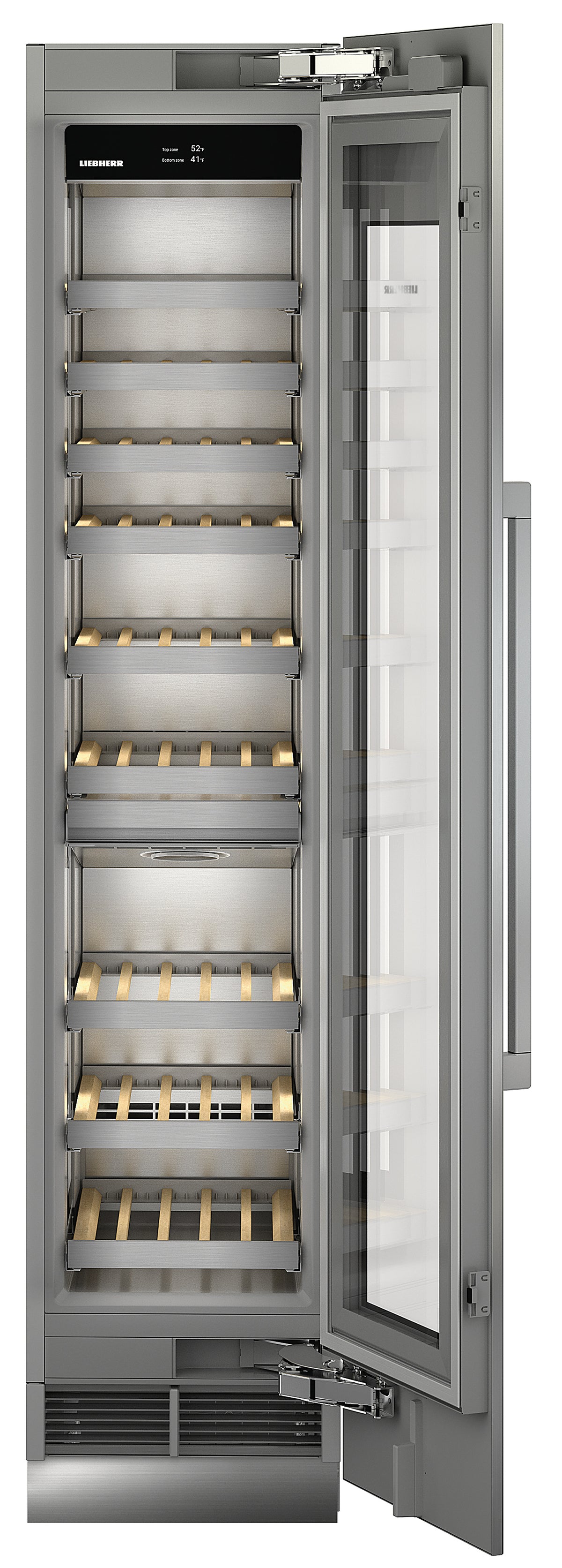 Cave à vin Liebherr Monolith EWPi 9470 ouverte, clayettes vides