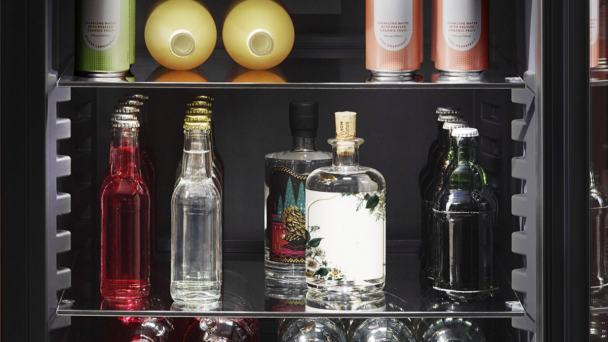 Vos boissons, présentées comme en vitrine.