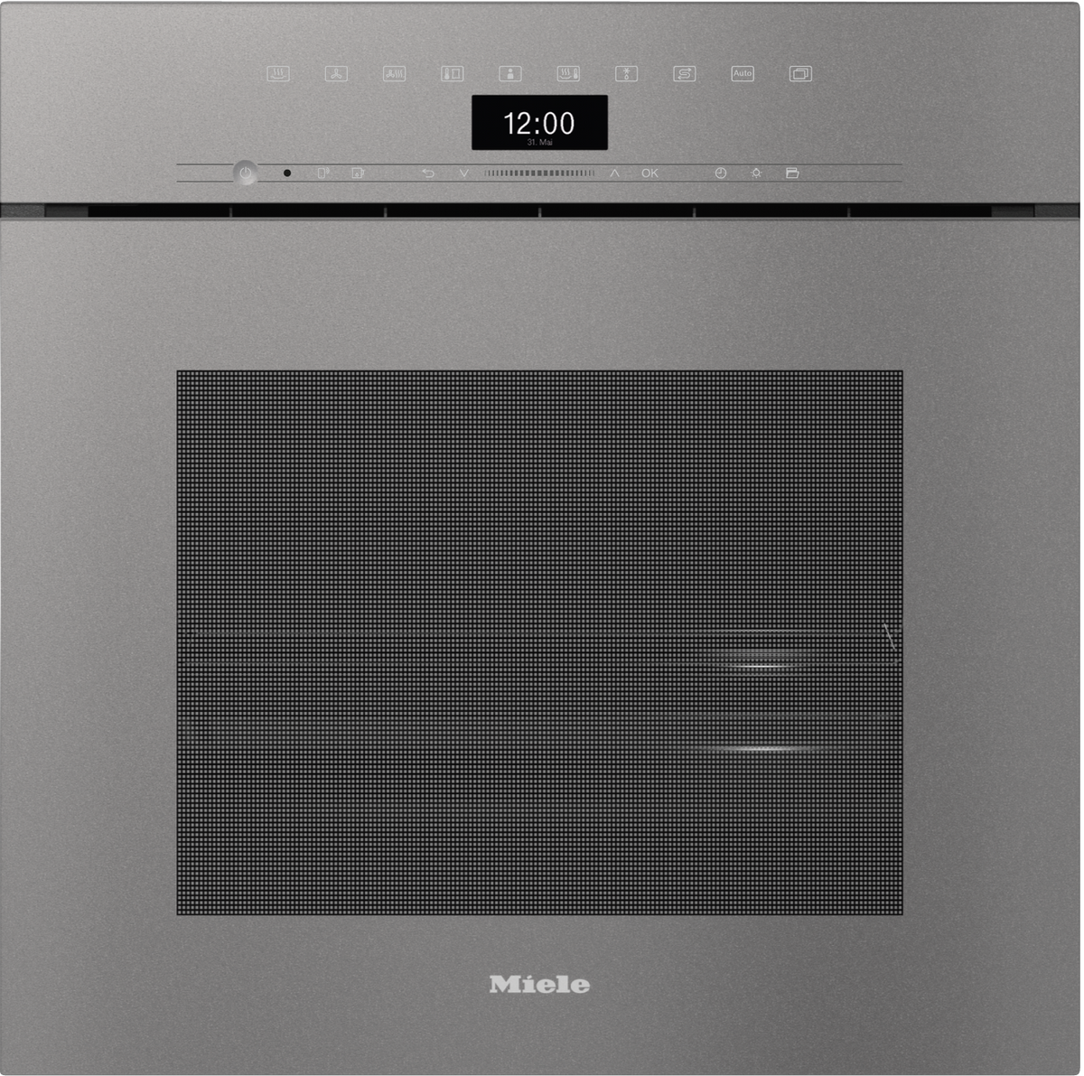 Four vapeur combiné sans poignée Miele DGC 7465 HCX Pro, finition Gris graphite PearlFinish
