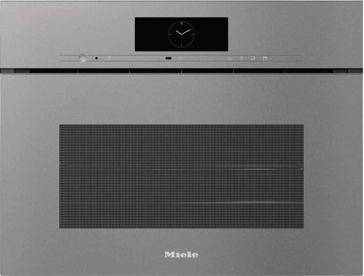 Four vapeur combiné compact sans poignée Miele DGC 7840 HCX Pro, finition Gris graphite PearlFinish