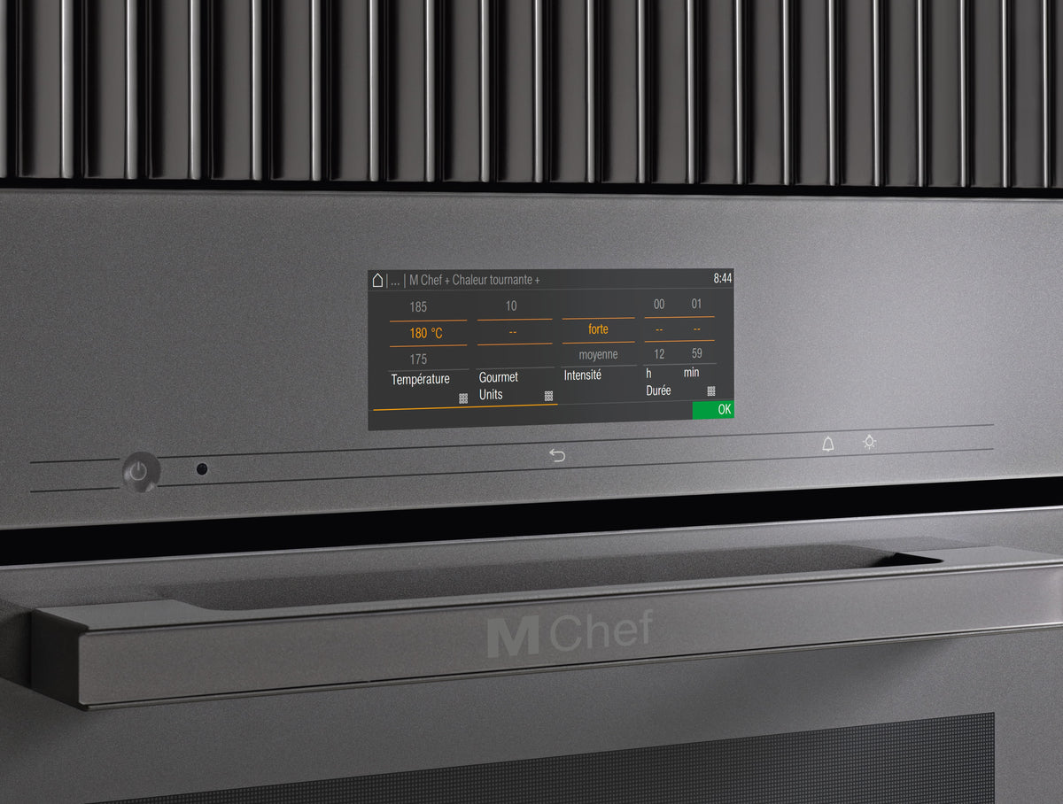 Mode Gourmet Profi : tous les paramètres de cuisson du four Dialog Miele réglables