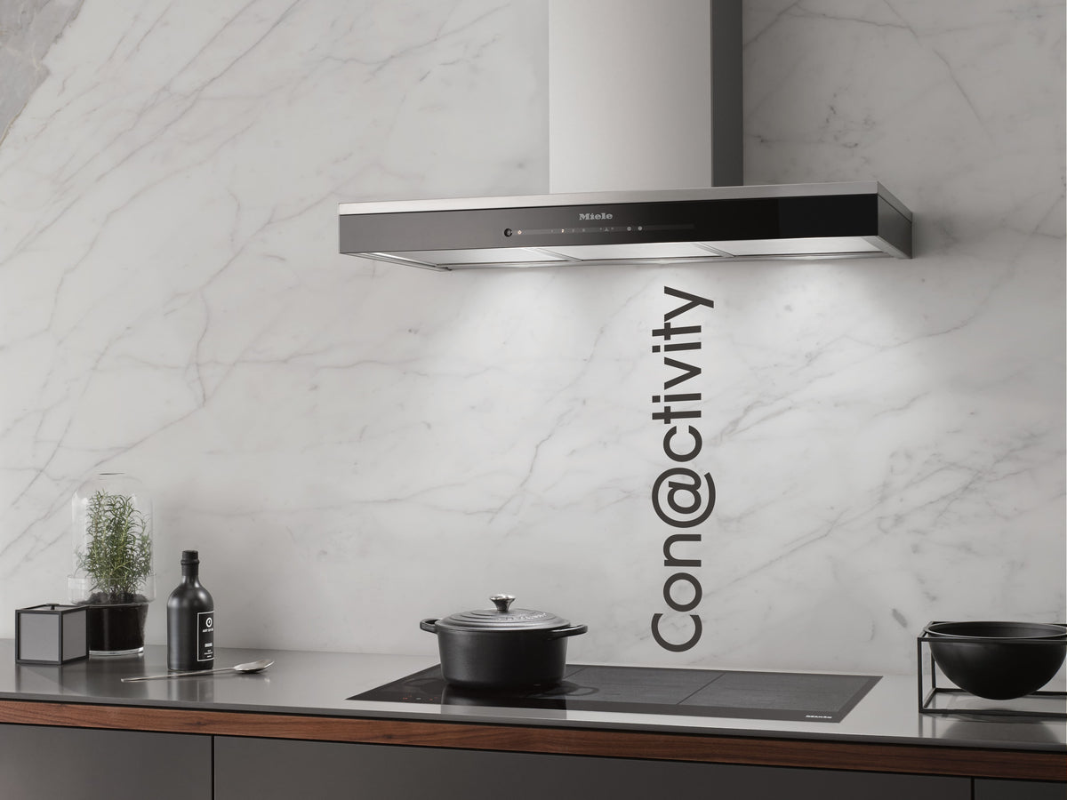 Con@ctivity : la hotte Miele réagit automatiquement aux réglages de la table de cuisson