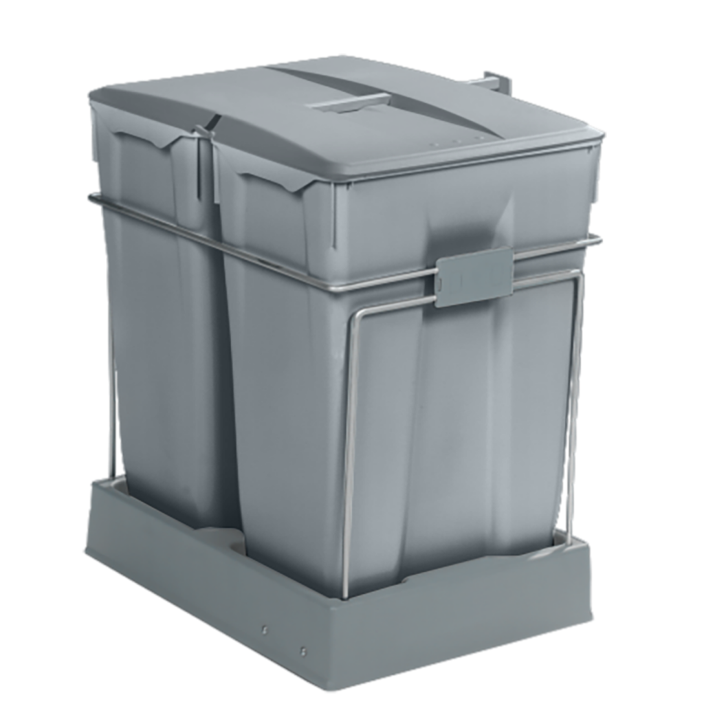 Poubelle de tri 2 bacs 70 L (550), vue principale