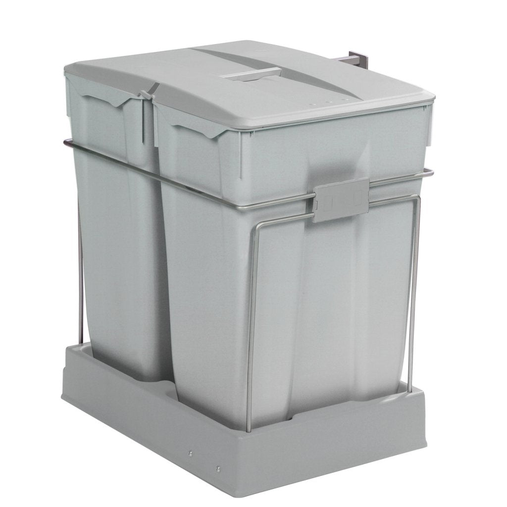 Poubelle de tri 2 bacs 70 L (550), vue 3