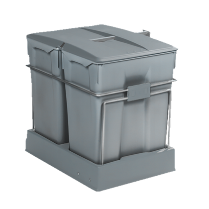 Poubelle de tri 2 bacs 60 L (551), vue principale
