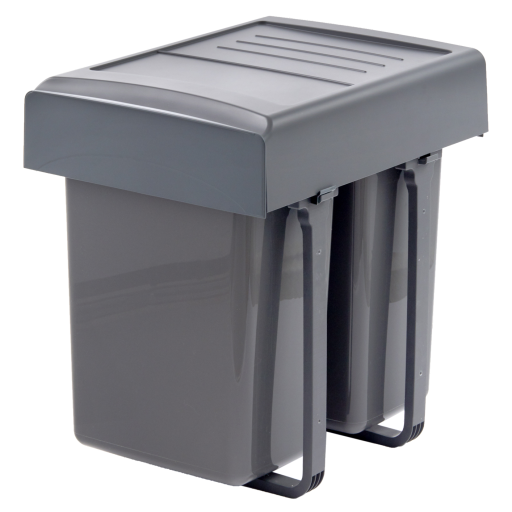 Poubelle de tri 2 bacs 40 L (9220), vue principale