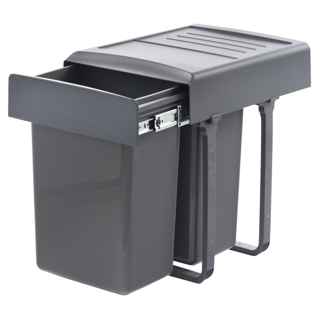 Poubelle de tri 2 bacs 40 L (9220), vue 2