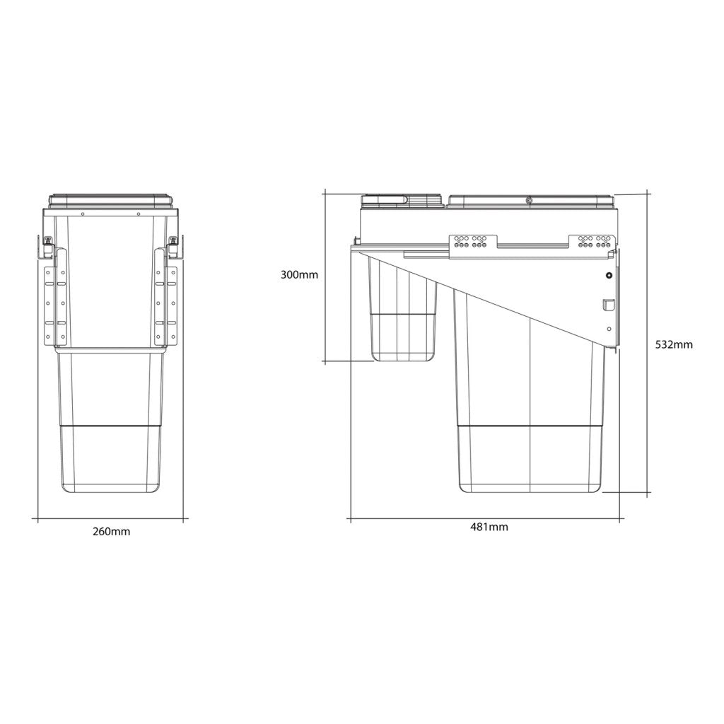 Poubelle MSA 9302 couvercles anti-odeurs