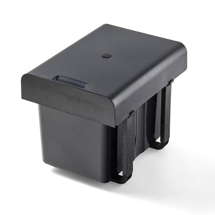 Poubelle tri 2 bacs 32 L MSA noir mat pour meuble de 400 mm