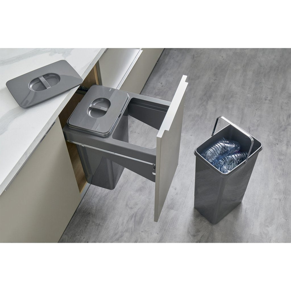 Poubelle MSA 9402 sortie SOFT gris orion