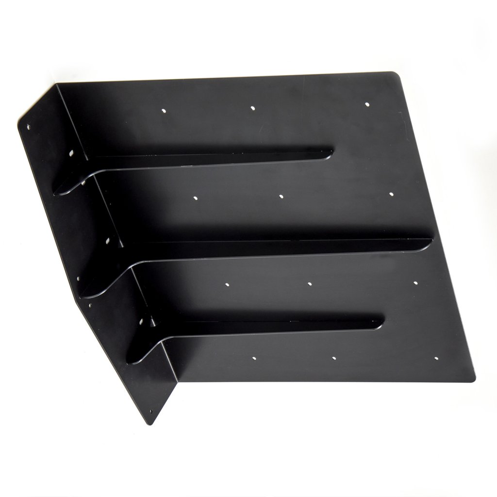 Prolongateur de plan de travail et snack 'PLAK' - 450x450mm - Finition noir mat