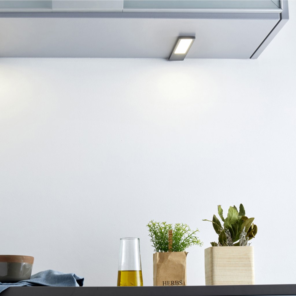 Kit 3 profils LED MSA KL9380G gris brossé
