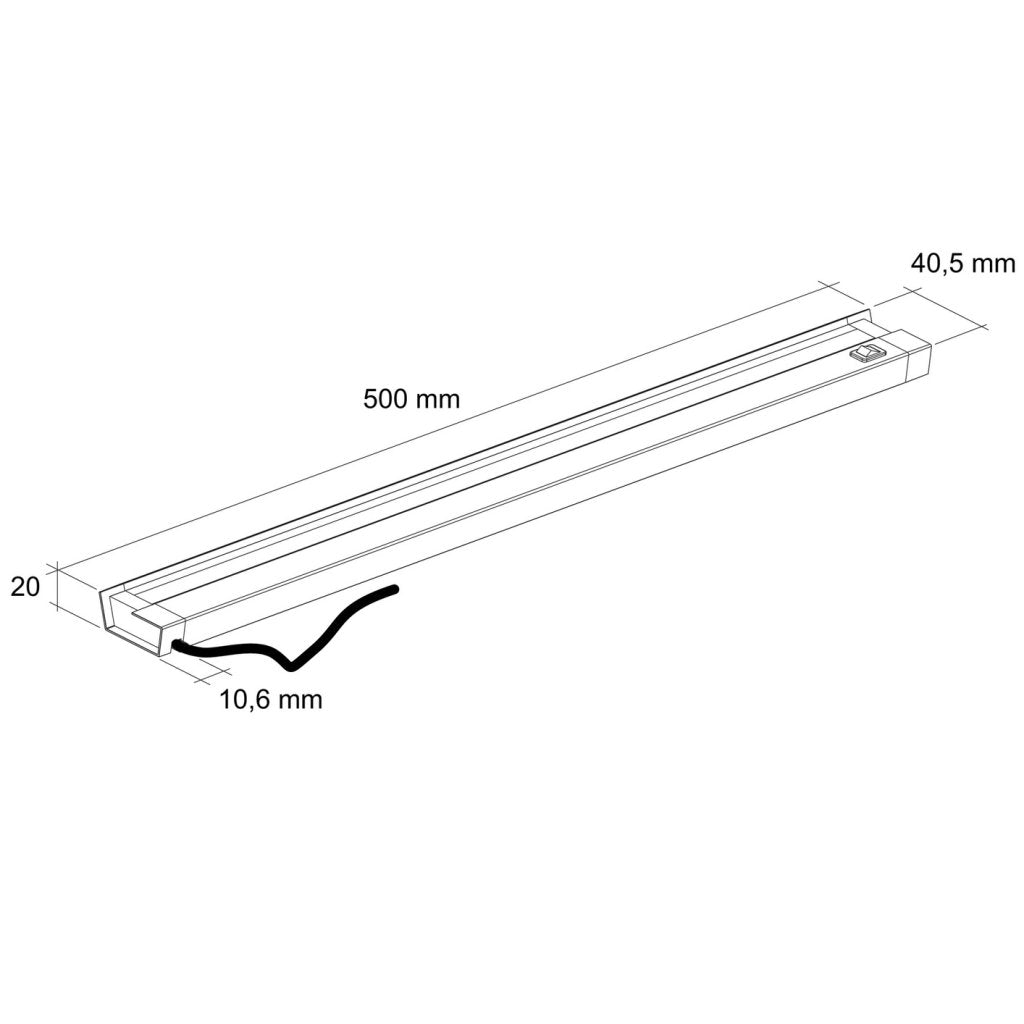 Réglette LED INSERT MSA L6005 extra-plate