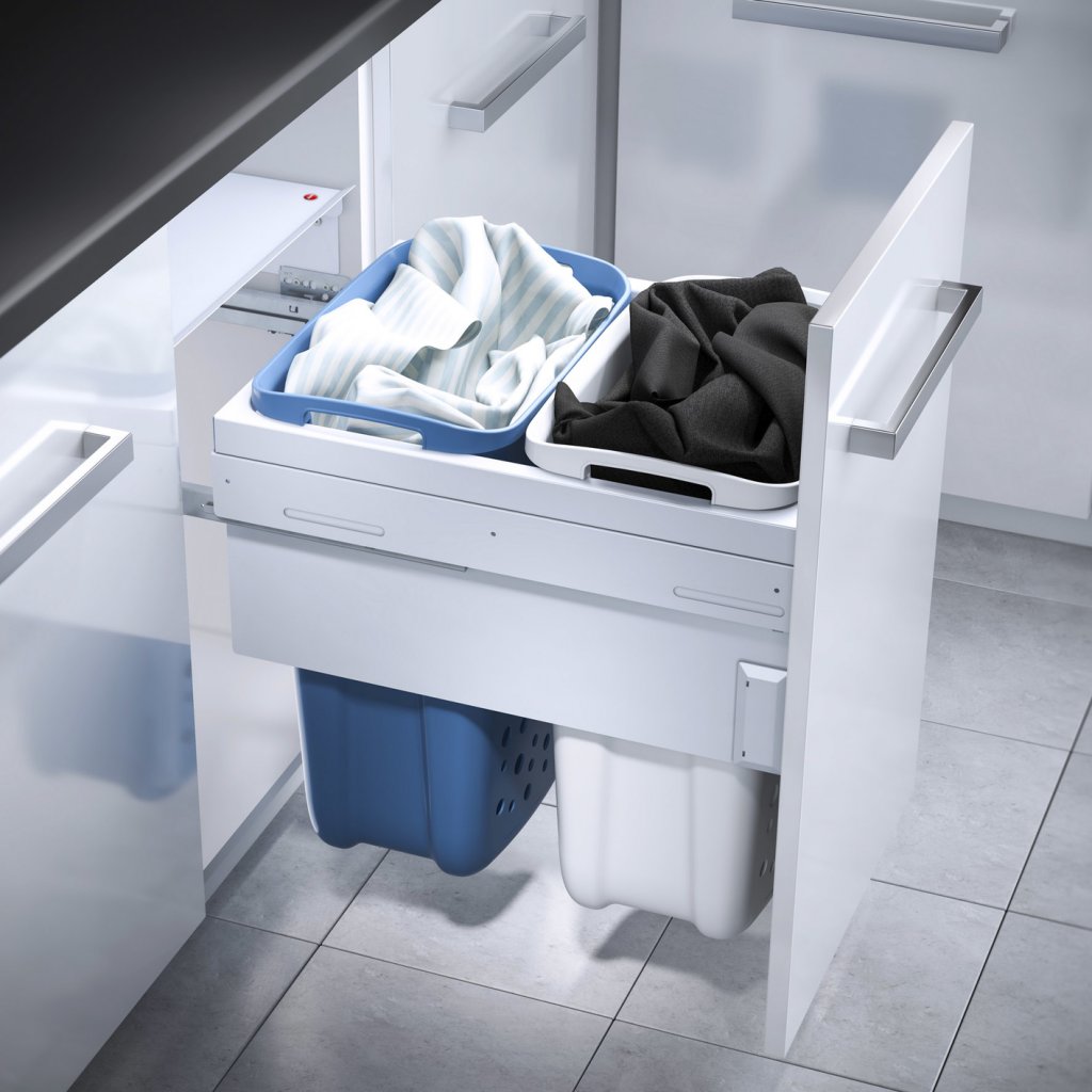 Paniers à linge C470 - détail paniers amovibles