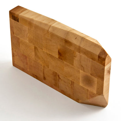Petit billot 'PIKO' en bois de bout de charme - 340x220x40mm