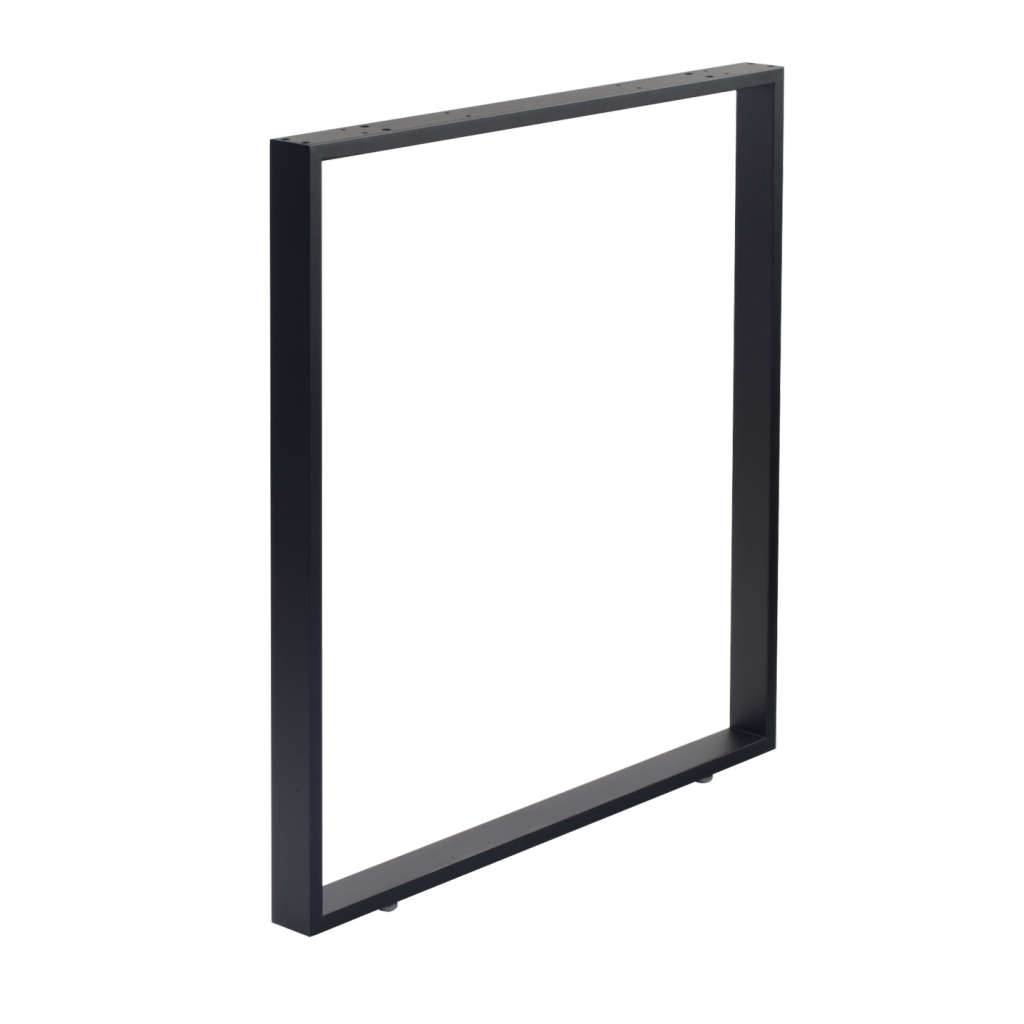 Pied cadre acier noir mat H.875mm l.900mm