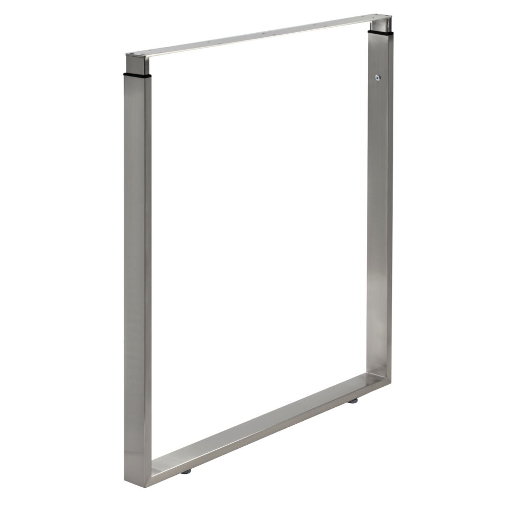 Pied cadre télescopique 900mm inox brossé hauteur réglable