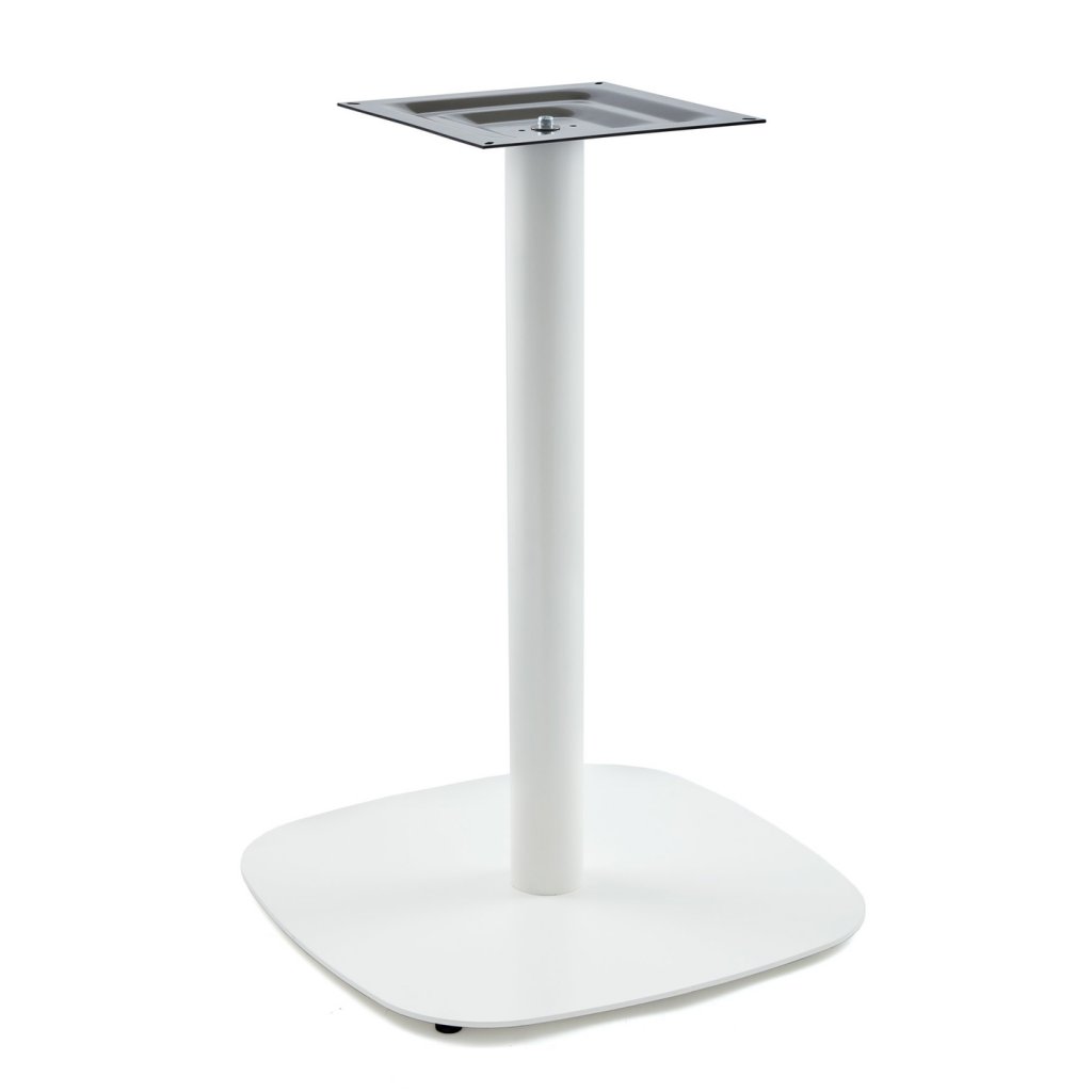Pied central blanc H.865mm socle 600mm