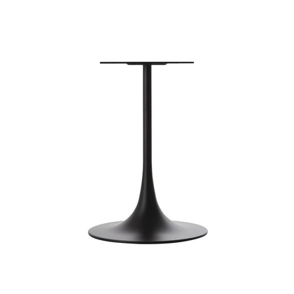 Pied central rond H. 870 mm socle 600 mm finition noir