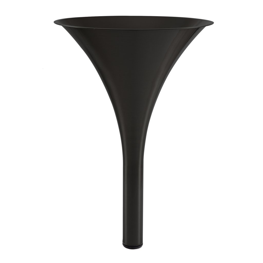 Pied de snack design rond noir mat H.870mm