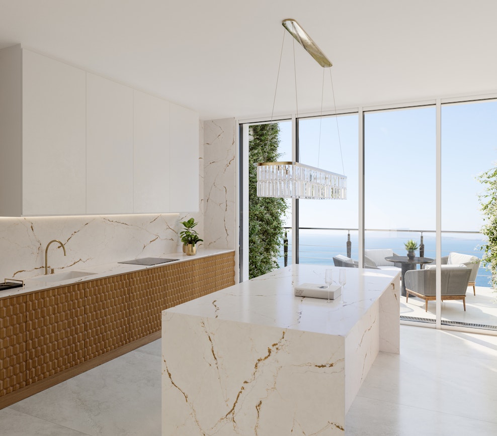 Revêtement de sol et mural en Silestone Versailles Ivory (en m²)