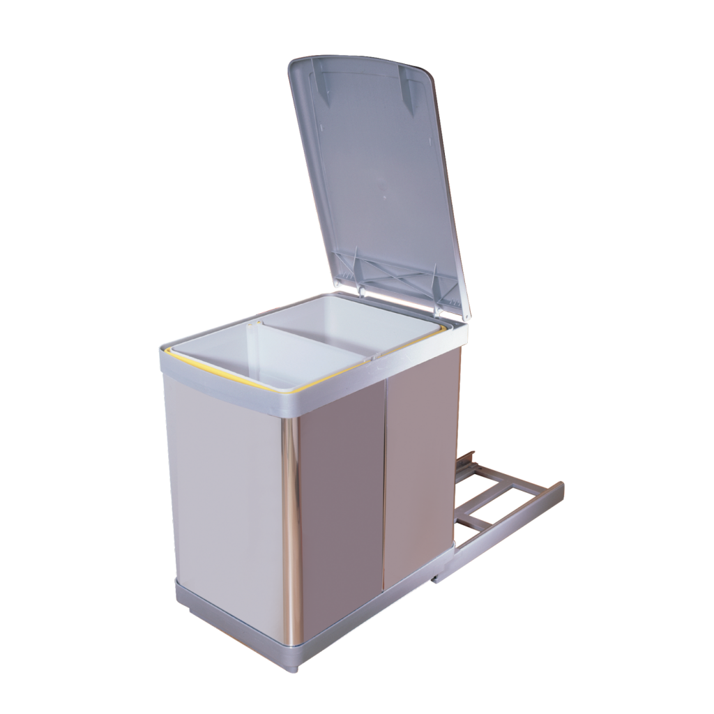 Poubelle MSA 204-I 20 L inox pour meuble de 300 mm