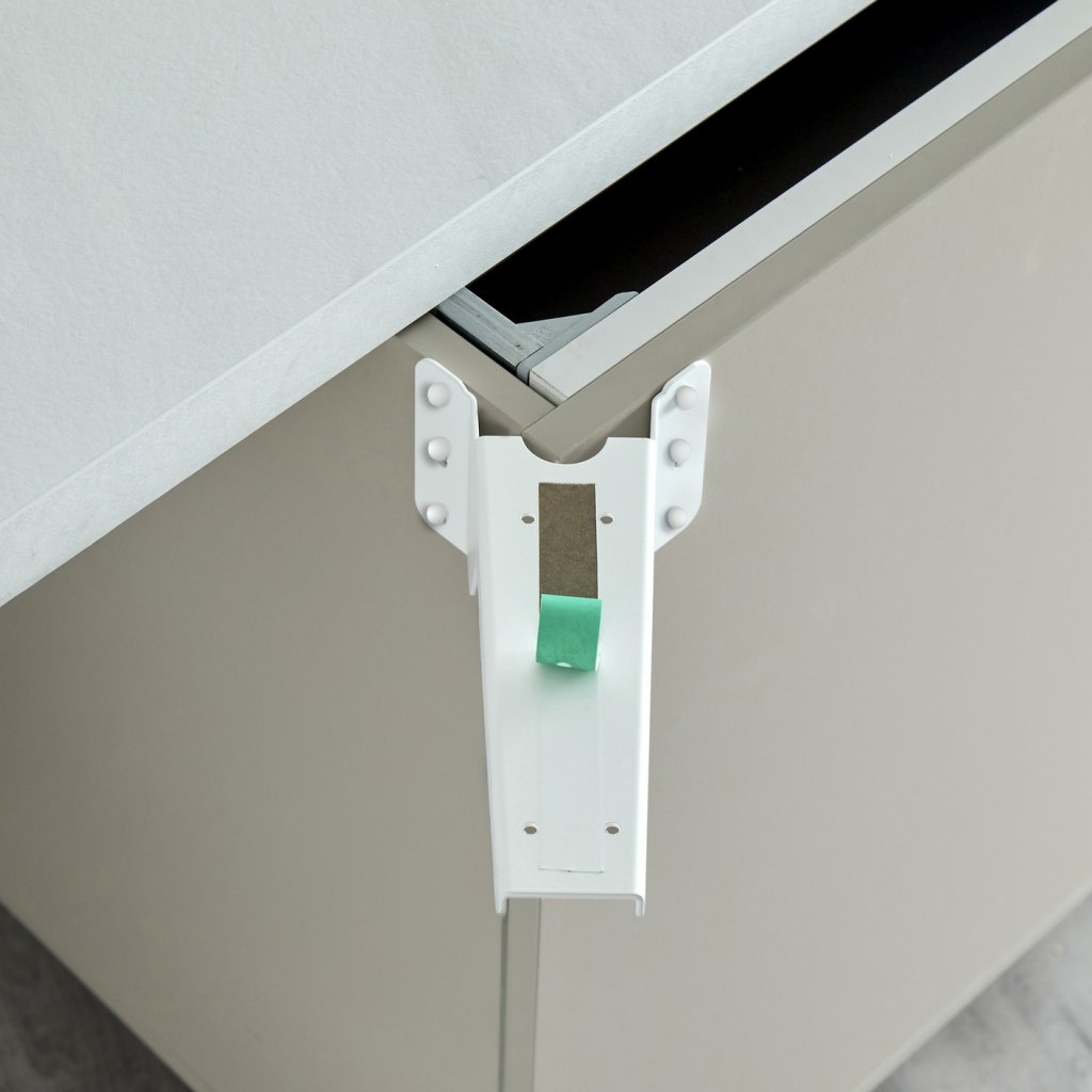Renfort d'angle PLAK-A court 234 mm blanc mat
