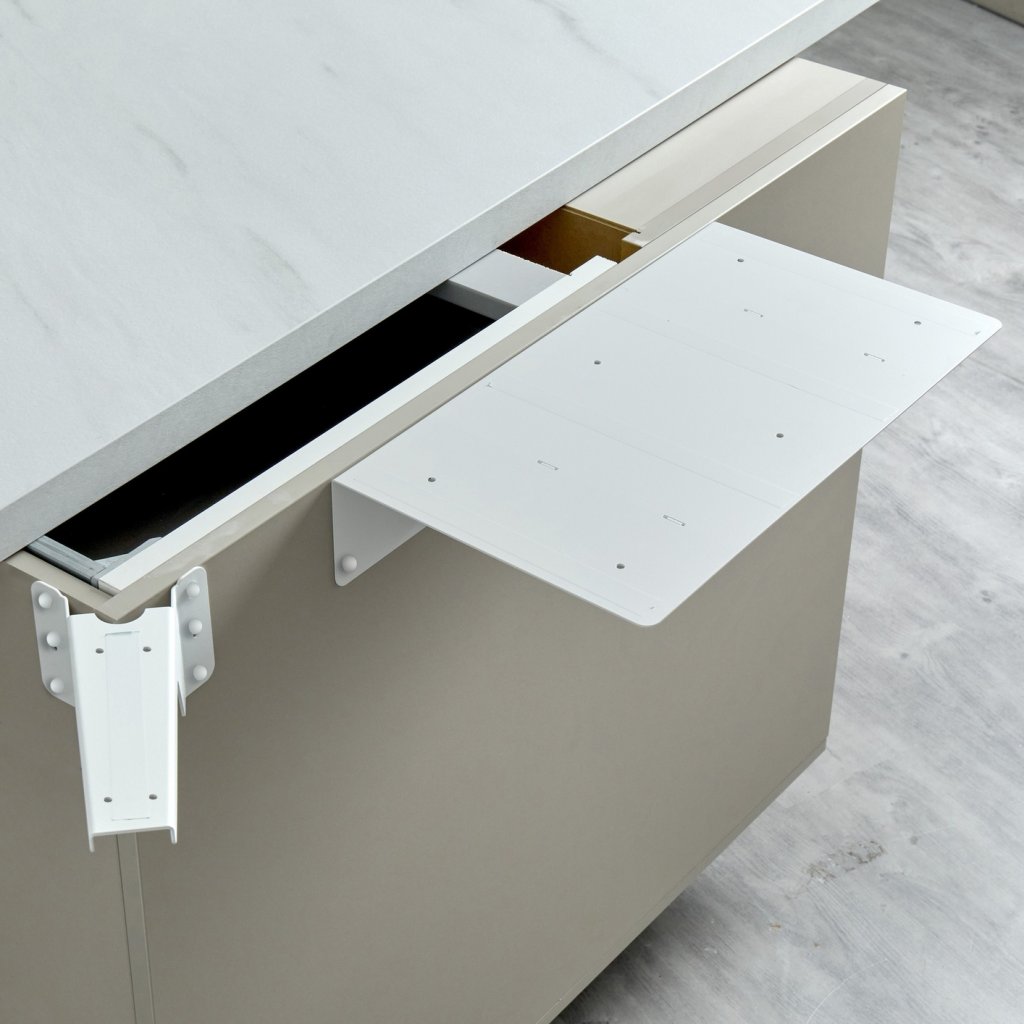 Renfort d'angle PLAK-A court 234 mm blanc mat