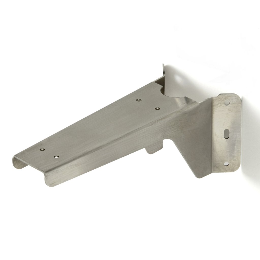 Renfort d'angle PLAK-A court 234 mm inox brossé