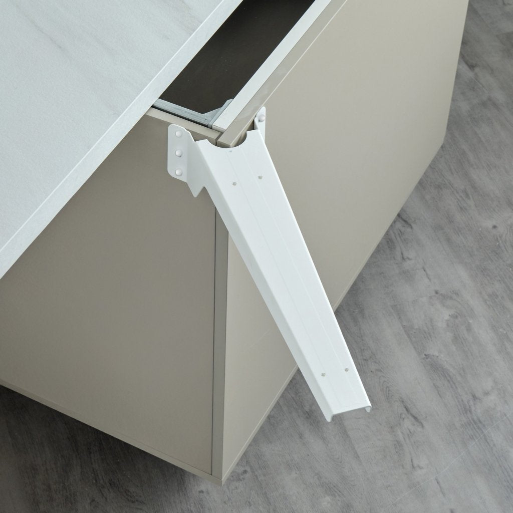 Renfort d'angle PLAK-A long 474 mm blanc mat
