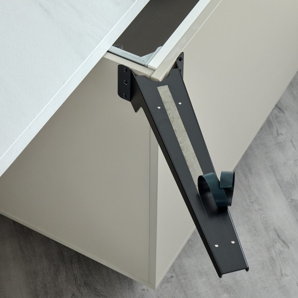 Renfort d'angle PLAK-A long 474 mm noir mat